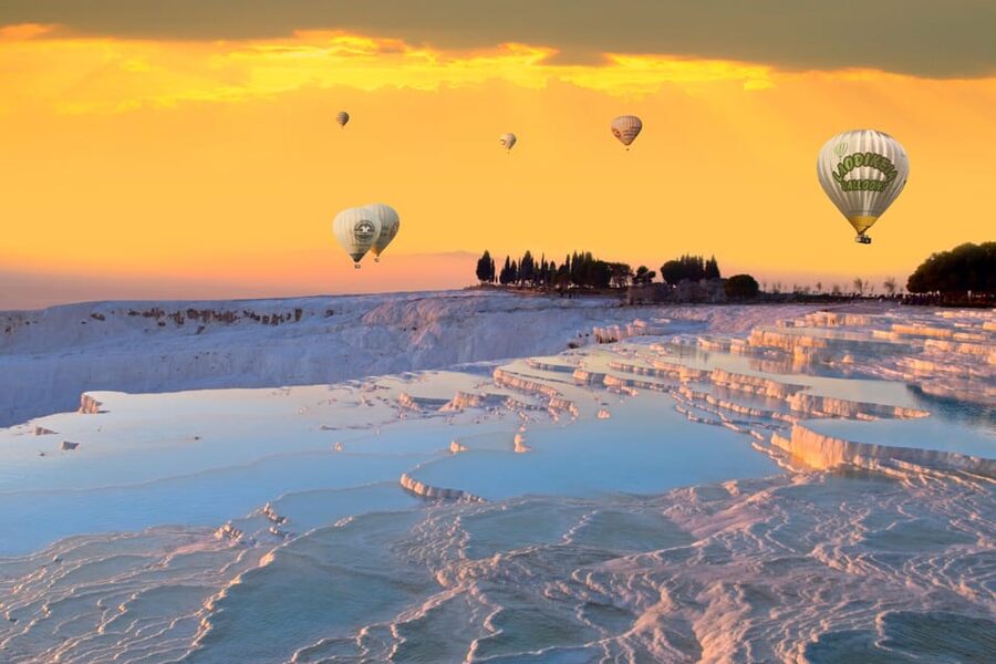 Alanya, Side, Antalya: Sunrise Balloon Tour in Pamukkale - Two hours to walk the white terraces
