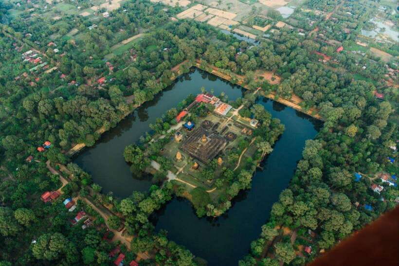 Angkor Stunning Hot Air Balloon - What you see around Bakong, Pre Ko, and Lolei