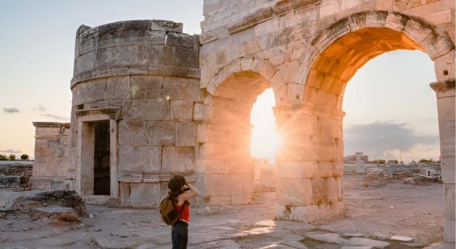Antalya/Belek: Pamukkale Day Tour w/Optional Hot Air Balloon - Walking barefoot on the Cotton Castle