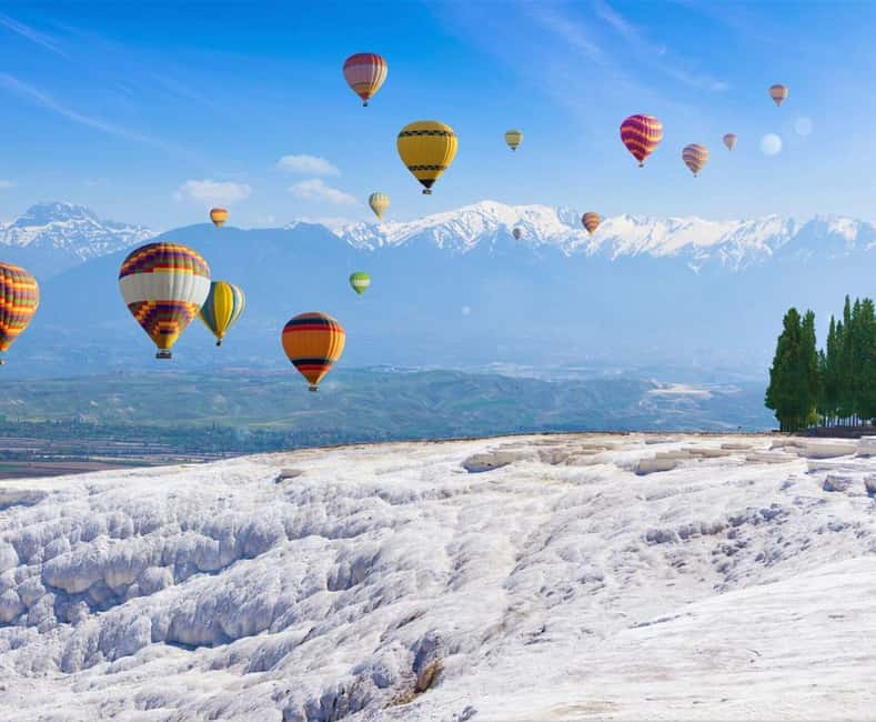 Antalya to Pamukkale: Day Tour W/Optional Hot Air Balloon - Pamukkale’s white terraces need careful expectations
