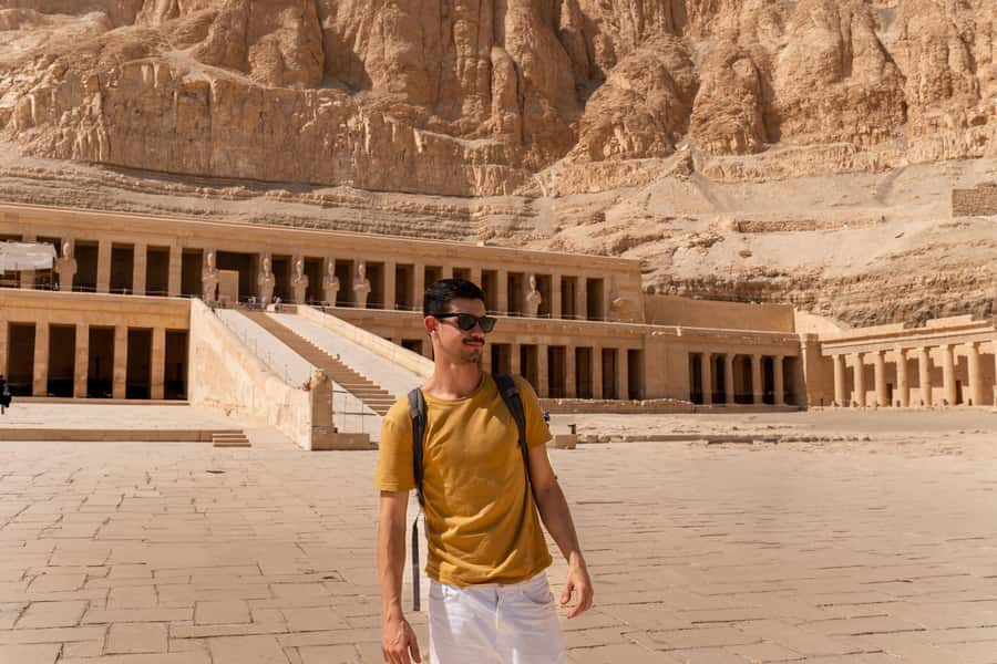 Aswan: Luxor Day Trip with Sunrise Hot Air Balloon & Felucca - Luxor Temple closes the day