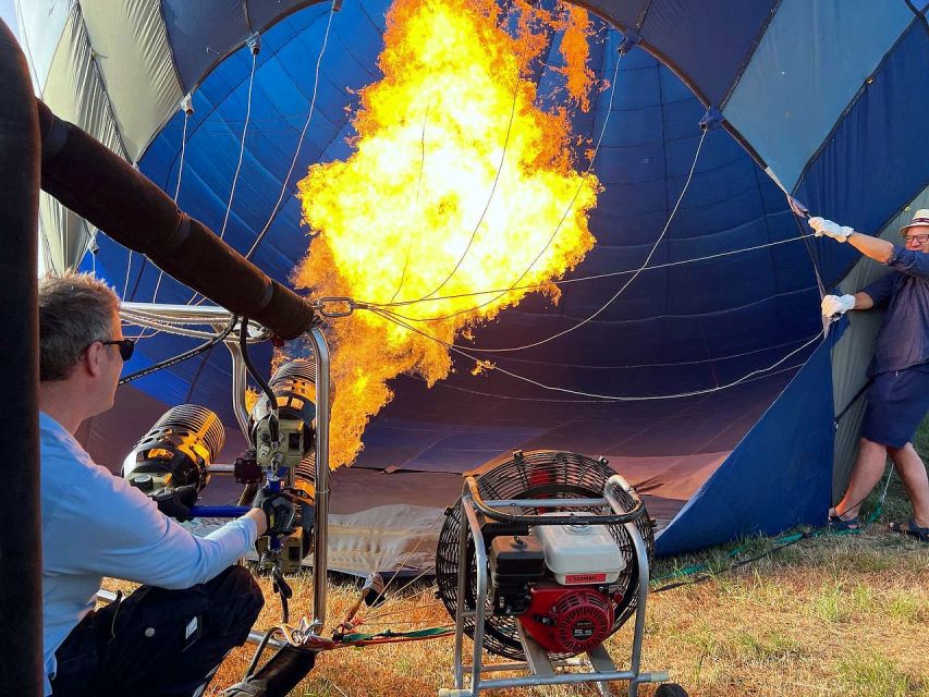Athens: Hot-Air Balloon Flight Experience with Snacks & Wine - A small basket and a small group
