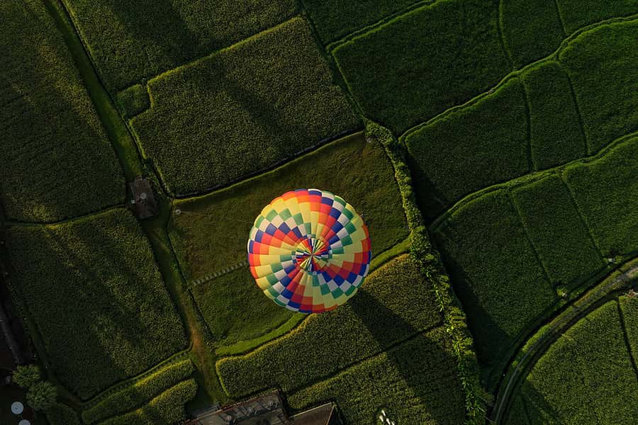 Bali: Private Hot-Air Balloon Ride - The view toward Mount Agung