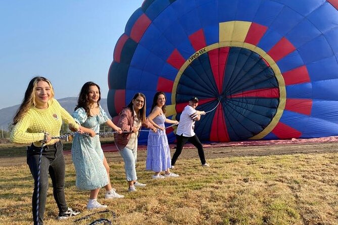 Balloon Flight + Breakfast in a cave + Pick up CDMX + Pyramids - Pulque, tequila, maguey, and obsidian