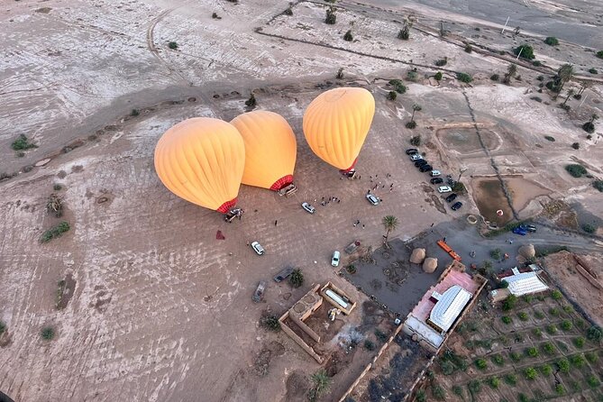 Balloon Flight with Berber Breakfast - Landing, refreshments, and the flight certificate
