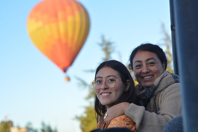 Balloon Flight with Breakfast in Cave and Pyramids of Teotihuacan - Flying above Teotihuacan at sunrise