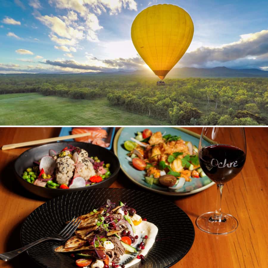 Cairns: Hot Air Balloon Flight & 3-Course Lunch - Sunrise over the Atherton Tablelands
