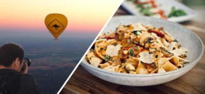 Hot Air Balloon Flight with Meal & Drink
