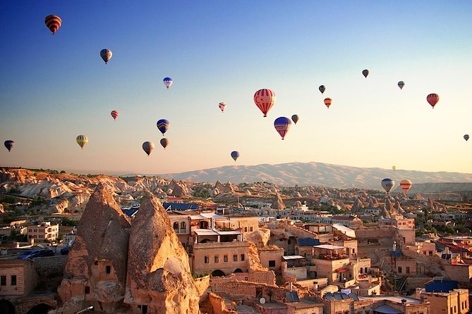 Cappadocia Balloon Flight - Fairy chimneys from above, not just below