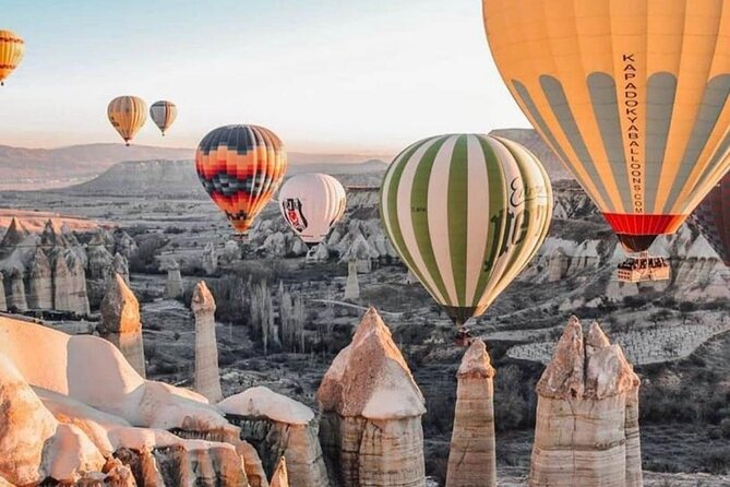 Cappadocia Balloon Tour - Uchisar Castle from above