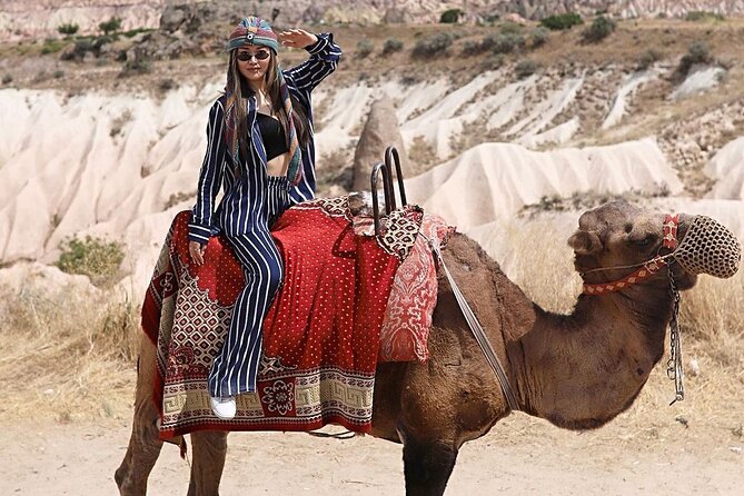 Cappadocia Camel Ride with Balloon View or at Sunset - Rose Valley: rock shapes and changing light
