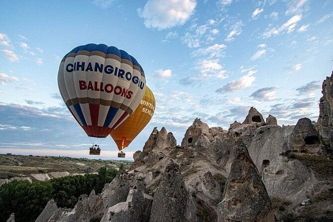 Cappadocia Hot Air Balloon Ride Over Cat Valley Fairy Chimneys - Cat Valley instead of Göreme’s famous balloon field