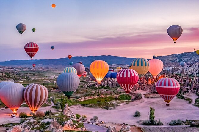 Cappadocia Hot Air Balloon Ride with Breakfast and Champagne - Fairy chimneys from above