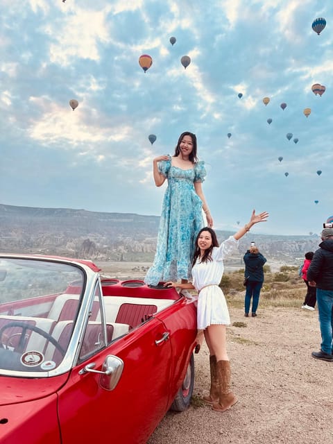 Cappadocia: Hot Air Balloon Watching Tour with Classic Car - Before sunrise, from your hotel to the flight area