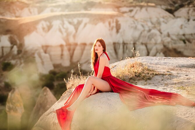 Cappadocia Private Flying Dress & Hot Air Balloon Photoshoot - What your two hours look like