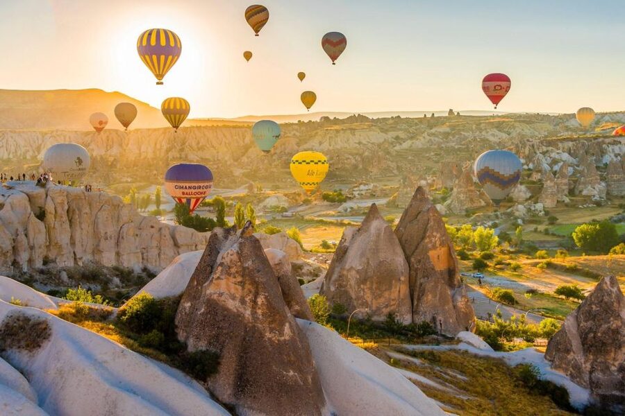 Cappadocia: Sunrise Fairy Chimneys Hot Air Balloon Watching - Love Valley’s wide morning view