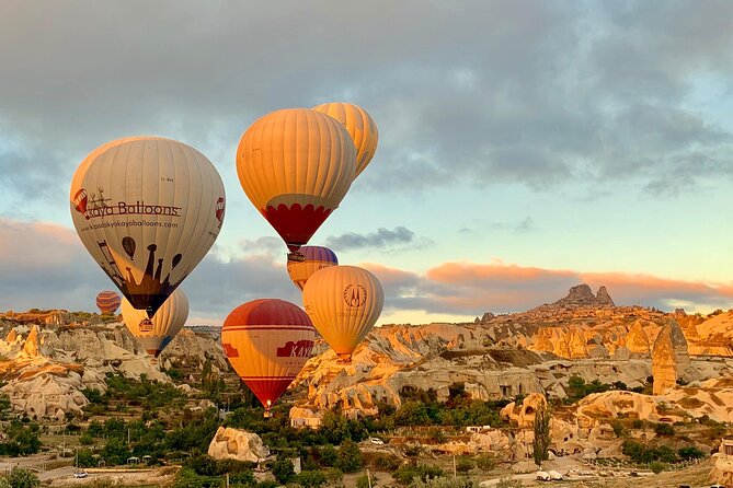 Cappadocia Sunrise Hot Air Balloon Flight with Transfers - Red Valley from the air