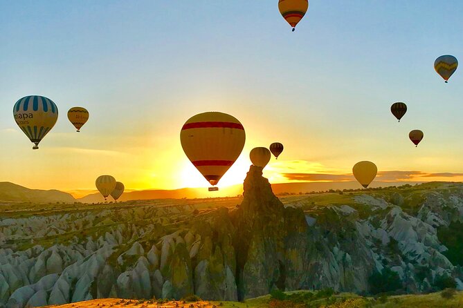 Cappadocia Sunrise Hot Air Balloon Flight with Transfers - Rose Valley at sunrise