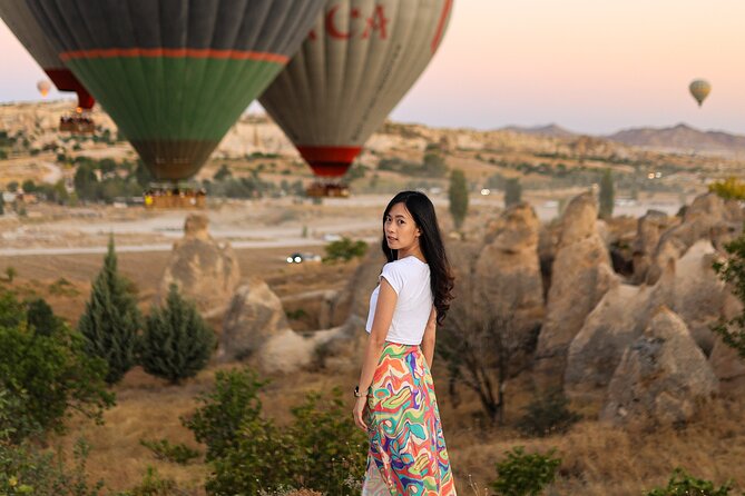 Cappadocia Sunrise Hot Air Balloon Photo Shoot with Hotel Pickup - Rose Valley brings softer morning color