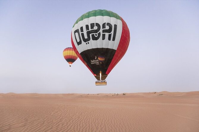 Dubai Desert By Hot Air Balloon With Falcon Show and Camel - A 4:30 am start for the quietest desert hour