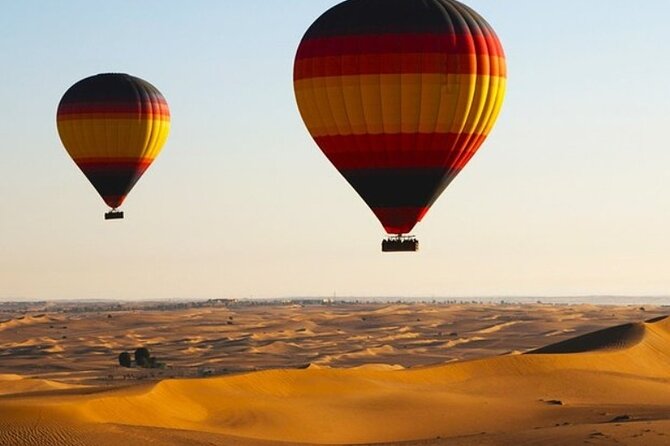 Dubai Desert By Hot Air Balloon With Falcon Show and Camel - Arabian breakfast after the flight