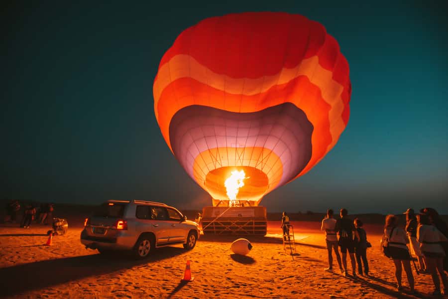 Dubai: Hot Air Balloon, Desert Safari, and Quad Biking Tour - Sunrise above the Dubai Desert Conservation Reserve
