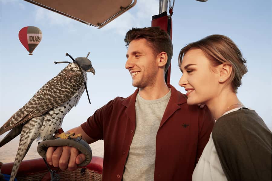 Dubai: Luxury Balloon Flight with Michelin-Curated Breakfast - Falconry makes this more than a standard balloon ride