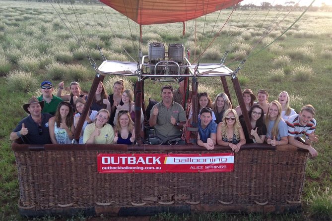 Early Morning Ballooning in Alice Springs - The landing, pack-up, and sparkling wine
