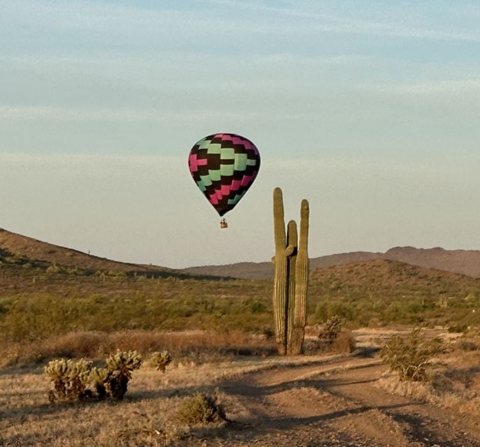 Epic Sonoran Sunrise Balloon Flight - Sunrise from a hot-air balloon over Arizona