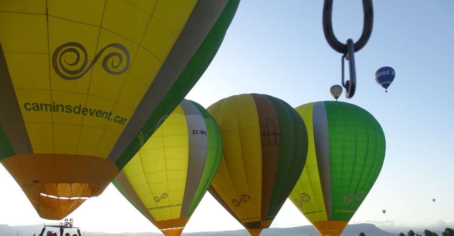 European Balloon Festival: Hot Air Balloon Ride - Landing, the cava toast, and the ride back