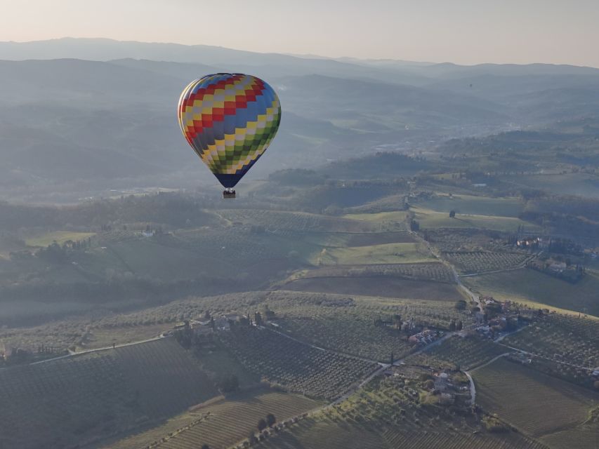 Exclusive Private Balloon Tour for 2 in Tuscany - One Hour Over Vineyards, Castles, and Cypress Trees
