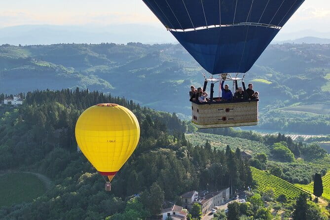Experience the Magic of Tuscany from a Hot Air Balloon - One hour over vineyards, villages, and castles