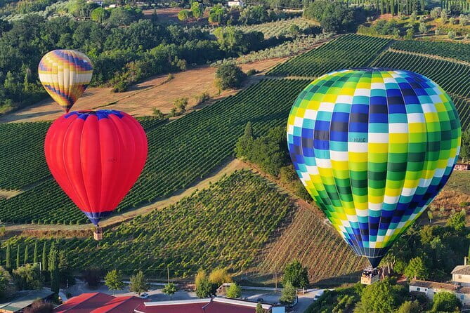 Experience the Magic of Tuscany from a Hot Air Balloon - San Casciano and the changing launch field
