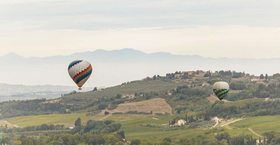 Florence: Balloon Flight Over Tuscany - A quiet flight above San Casciano’s vineyards