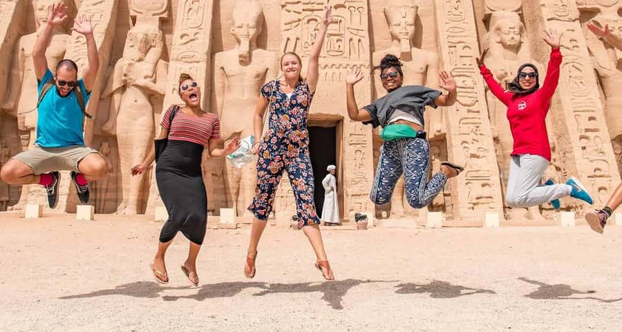 From Aswan:4 Days Nile Cruise Luxor Abu Simbel & Air Balloon - The West Bank: tombs, statues, and Queen Hatshepsut