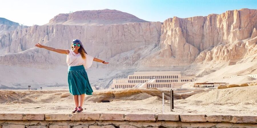 From Aswan:4 Days Nile Cruise Luxor Abu Simbel & Air Balloon - Karnak brings the trip to a grand finish