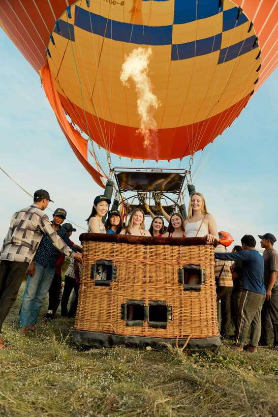 From Krong Siem Reap: Angkor Hot Air Balloon Ride w/ Pickup - A balloon ride over Siem Reap, not Angkor Wat