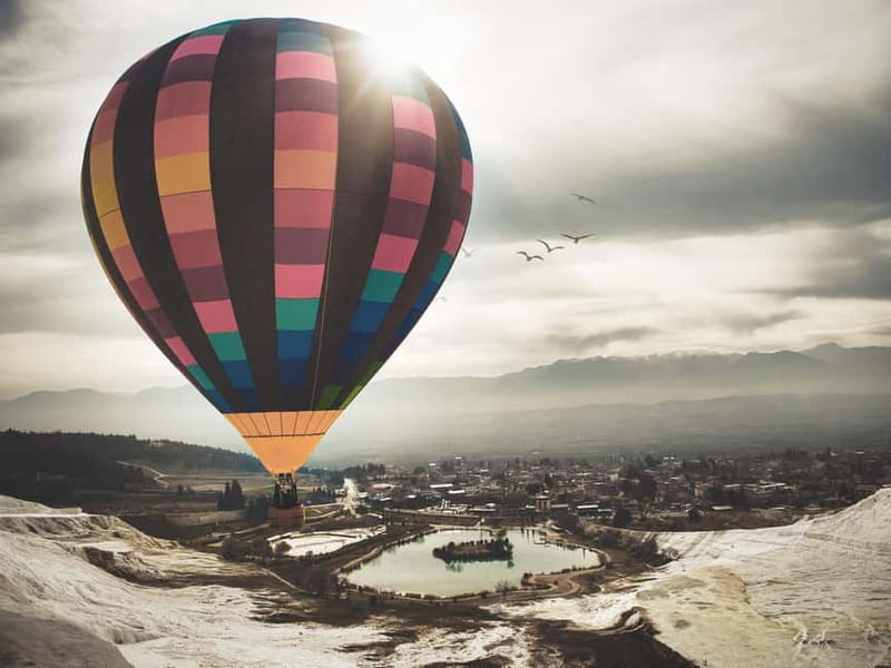 From Kusadası: Pamukkale Day Trip w/Balloon Flight & Lunch - Safety briefing before the balloon flight