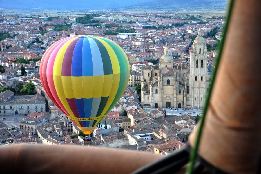 From Madrid: Hot Air Balloon Ride in Segovia with Pickup - Photos, video, and the landing celebration