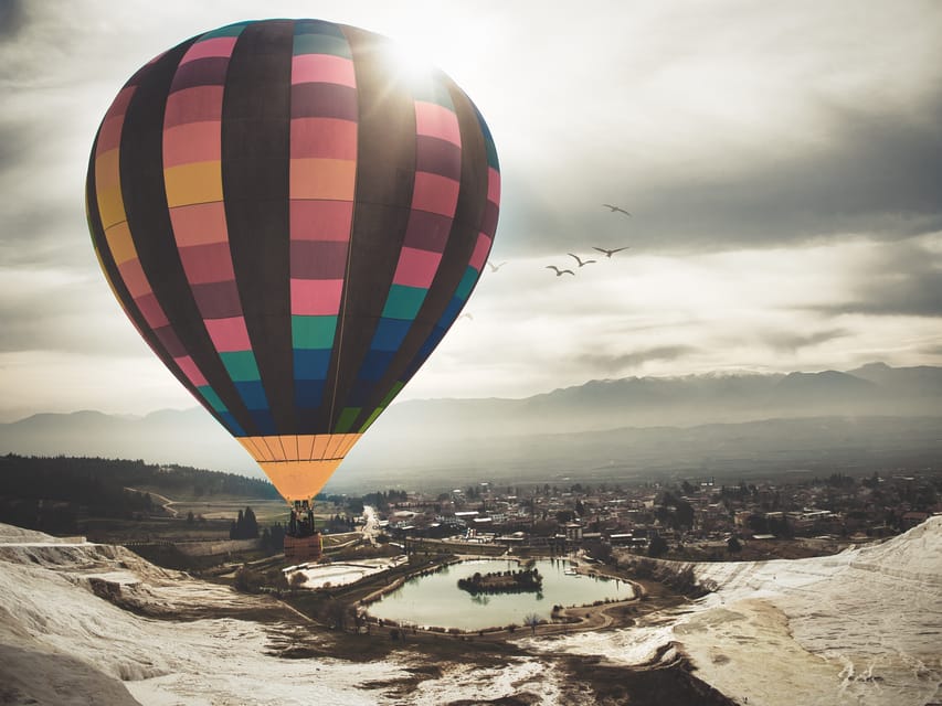 From Marmaris: Pamukkale Balloon Flight Day Trip with Lunch - Watching the balloon rise over Pamukkale
