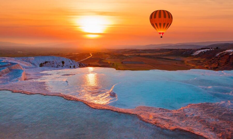 From Marmaris: Pamukkale Balloon Flight Day Trip with Lunch - Lunch is filling, but the day may include sales stops
