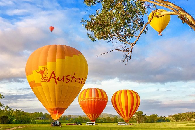 Hot Air Balloon Flight Brisbane with Vineyard Breakfast - Helping pack away the balloon