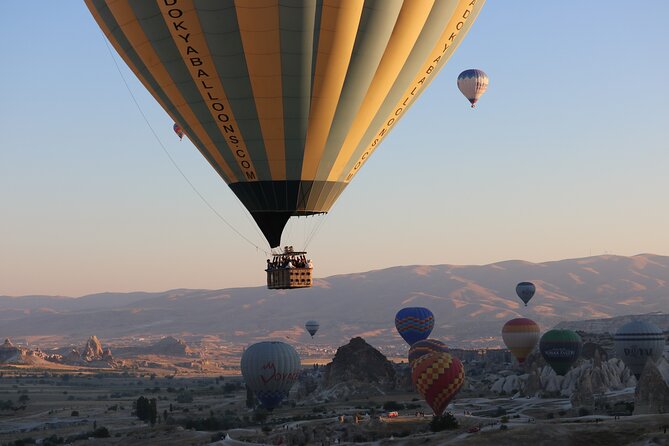 Hot Air Balloon Flight in Cappadocia with Champagne - Taking off above Love Valley