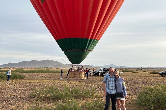 Hot air balloon flight in the desert with camel ride - Coming Down Safely and Taking Your Certificate