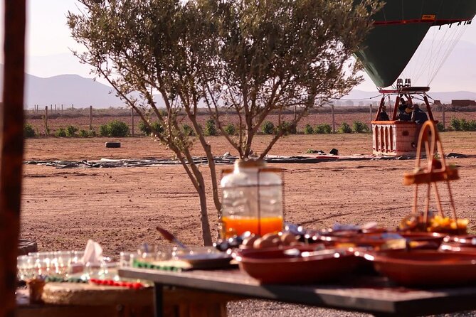 Hot air balloon flight in the desert with camel ride - A Thirty-Minute Camel Ride in La Palmeraie