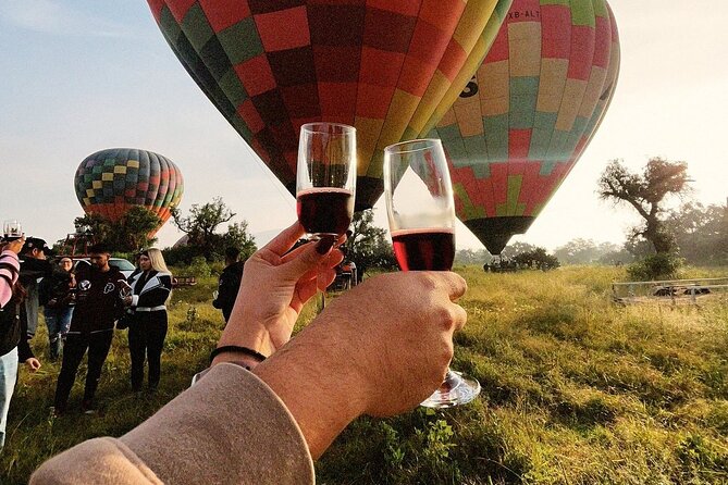 Hot Air Balloon Flight with Breakfast Cave and Pyramids Tour - The flight itself, from lift-off to landing