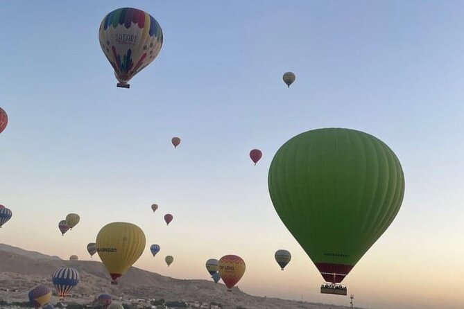 Hot air Balloon in Luxor - The West Bank from above