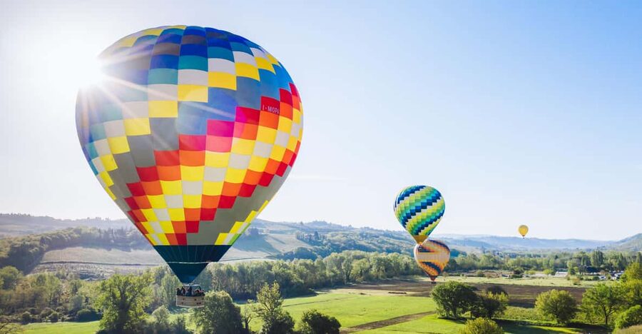 Hot Air Balloon, Pienza, Montalcino, Val D'orcia - What the $396.50 price buys you