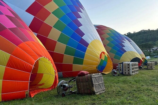 Hot Air Balloon ride in Tuscany countryside from Chianti - The one-hour flight above vineyards and olive groves