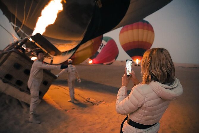 Hot Air Balloon Ride With Gourmet Breakfast and Falcon Show - The falcon show and short camel ride
